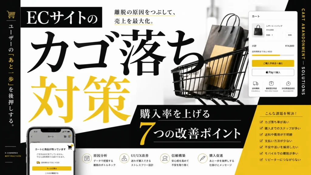ECサイトのカゴ落ち対策