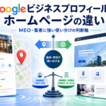 googleビジネスプロフィールとホームページの違い