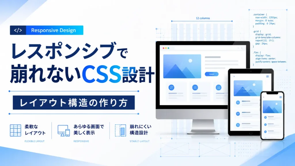 レスポンシブで崩れないCSS設計