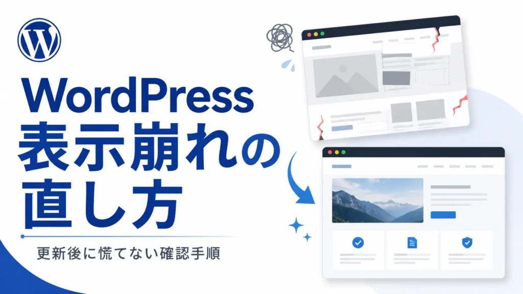 wordpress表示崩れの直し方